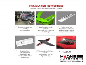 Ferrari 458 Front Bumper Air Intake - Carbon Fiber - Set